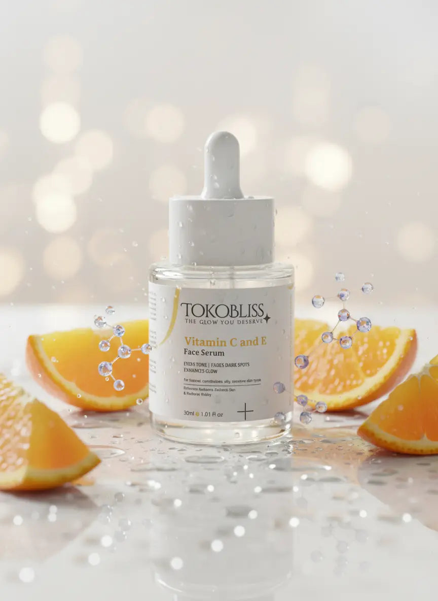 Vitamin C and E Face Serum with 12% Vitamin C, Niacinamide & Vitamin E TokoBliss