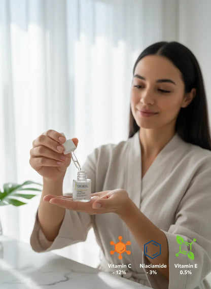 Vitamin C and E Face Serum with 12% Vitamin C, Niacinamide & Vitamin E TokoBliss