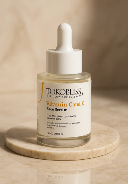 Vitamin C and E Face Serum with 12% Vitamin C, Niacinamide & Vitamin E TokoBliss